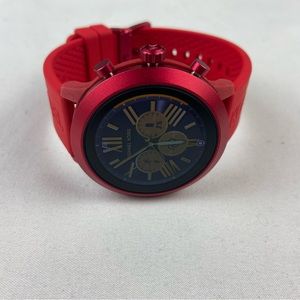 Michael Kors Women's Red Silicone Smartwatch MKT5073
